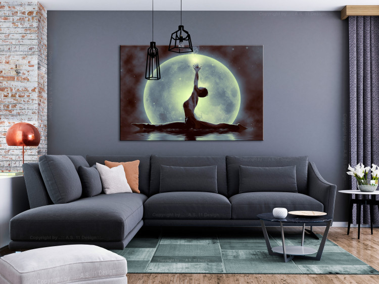 Canvas Print Moon nymph - a ballerina theme against the background with moon 122913 additionalImage 3