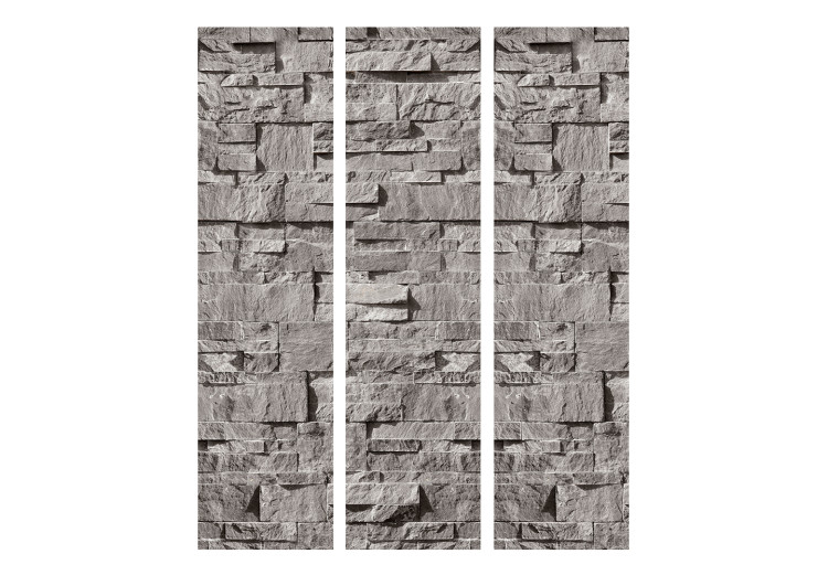 Room Divider Stone Bookmark - texture of gray stone bricks in a retro style 123013 additionalImage 3