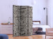 Room Divider Stone Bookmark - texture of gray stone bricks in a retro style 123013 additionalThumb 2