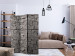 Room Divider Stone Bookmark - texture of gray stone bricks in a retro style 123013 additionalThumb 4