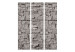 Room Divider Stone Bookmark - texture of gray stone bricks in a retro style 123013 additionalThumb 3