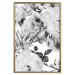 Poster Monochrome Flowers - black and white motif of flowers and leaves on white background 123813 additionalThumb 16
