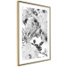 Poster Monochrome Flowers - black and white motif of flowers and leaves on white background 123813 additionalThumb 6