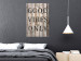 Wall Poster Retro: Good Vibes Only - English text on a background of wooden planks 125713 additionalThumb 23