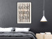 Wall Poster Retro: Good Vibes Only - English text on a background of wooden planks 125713 additionalThumb 22