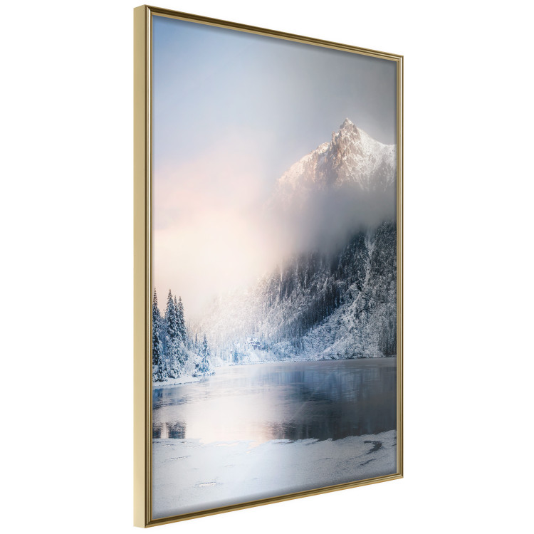 Wall Poster Wonder of Nature - winter landscape of a sparkling lake against mountains 125913 additionalImage 14