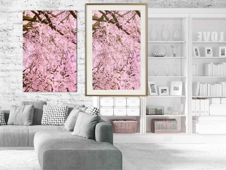 Wall Poster Cherry Tree - spring composition of trees with light pink leaves 126213 additionalImage 21