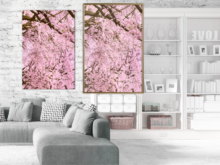 Wall Poster Cherry Tree - spring composition of trees with light pink leaves 126213 additionalImage 7