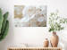 Canvas Print Snowy Hydrangea (1-piece) Wide - four-leaved white flowers 129813 additionalThumb 3