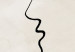Wall Poster Edge of a Kiss - black line art of a face on a light abstract background 130813 additionalThumb 12