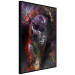 Wall Poster Black Jaguar - animal among abstract colors on a dark background 131813 additionalThumb 13