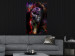 Wall Poster Black Jaguar - animal among abstract colors on a dark background 131813 additionalThumb 4