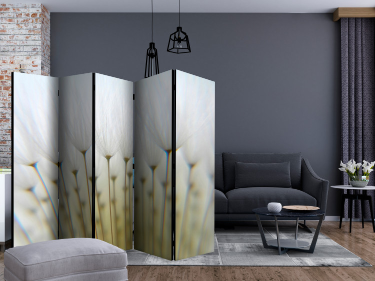 Room Divider Screen Dandelion Forest II (5-piece) - composition in delicate light flowers 132813 additionalImage 4