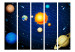 Room Divider Screen Solar System II (5-piece) - sun and planets against the backdrop of space 133013 additionalThumb 3