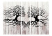 Folding Screen Kiss of Trees II (5-piece) - love-filled abstraction on wood 133313 additionalThumb 3
