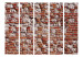 Folding Screen Brick Epoch II - texture of wall with orange bricks and gray concrete 133613 additionalThumb 3