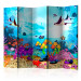 Folding Screen Underwater Fun II - oceanic landscape of the underwater world with fish 133713