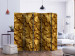 Folding Screen Golden Leaves II - luxurious composition created from golden leaves 133813 additionalThumb 2