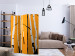 Room Divider Birches on the Orange Background - birch trees on a yellow background 133913 additionalThumb 4