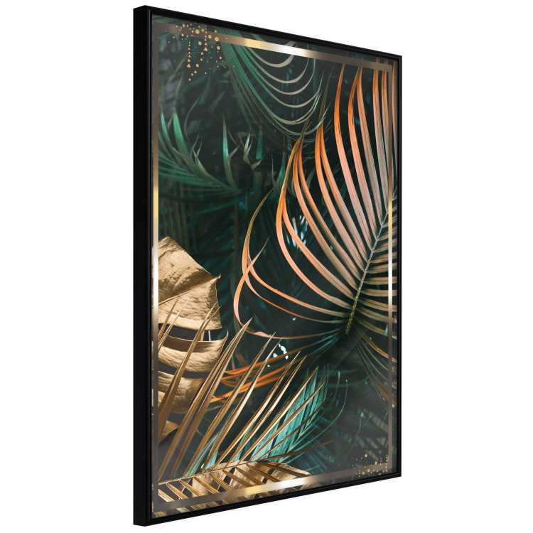 Wall Poster Forest Jewels - tropical composition of green and brown leaves 134513 additionalImage 13