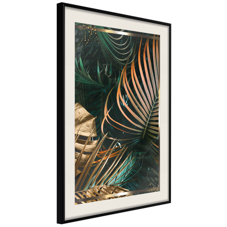 Wall Poster Forest Jewels - tropical composition of green and brown leaves 134513 additionalImage 2