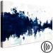 Canvas Art Print Blue in white - Abstraction with streaks in classic blue 135213 additionalThumb 6