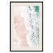 Poster Troubled Ocean - landscape of pastel beach depicted from a bird's eye view 135313 additionalThumb 19