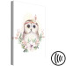 Canvas Owl with a headband - a colorful illustration inspired by fairy tales 135713 additionalThumb 6