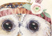 Canvas Owl with a headband - a colorful illustration inspired by fairy tales 135713 additionalThumb 5