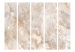 Folding Screen Subdued Marble II (5-piece) - Light background with stone texture 136113 additionalThumb 3