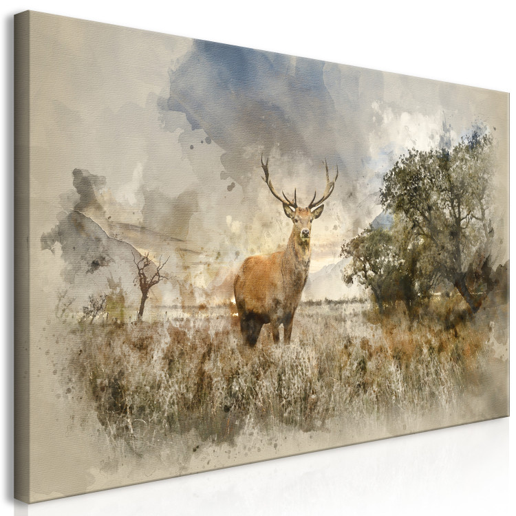 Large canvas print Deer in Field II [Large Format] 137613 additionalImage 2