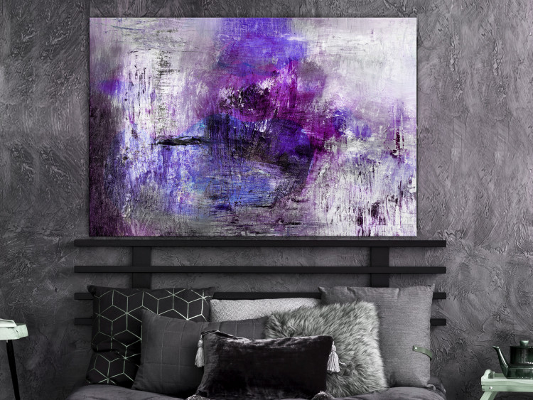 Canvas Print Twinkling (1-piece) Wide - abstraction with a purple accent 138413 additionalImage 3