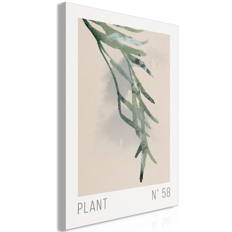 Canvas Art Print Plant Number 58 (1-piece) Vertical - landscape with plant motif 142313 additionalImage 2