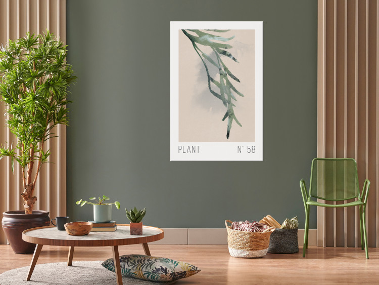 Canvas Art Print Plant Number 58 (1-piece) Vertical - landscape with plant motif 142313 additionalImage 3