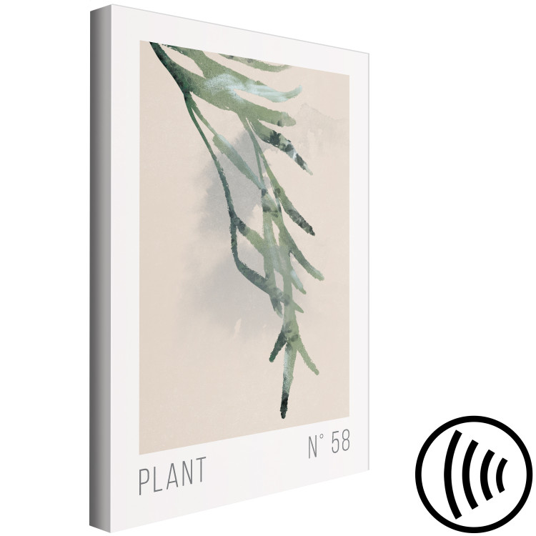 Canvas Art Print Plant Number 58 (1-piece) Vertical - landscape with plant motif 142313 additionalImage 6