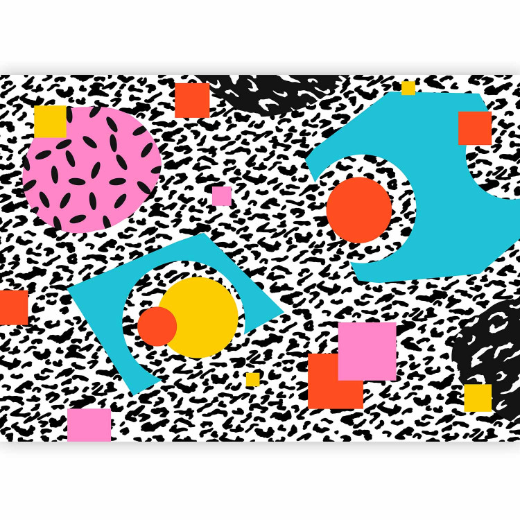 Wall Mural Hallucination - geometric coloured abstract with patterns and leopard print 142613 additionalImage 1