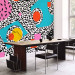 Wall Mural Hallucination - geometric coloured abstract with patterns and leopard print 142613 additionalThumb 7