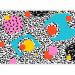 Wall Mural Hallucination - geometric coloured abstract with patterns and leopard print 142613 additionalThumb 1