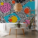 Wall Mural Hallucination - geometric coloured abstract with patterns and leopard print 142613 additionalThumb 8