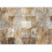 Photo Wallpaper Gilded composition - abstract with white leaves and patterned designs 142713 additionalThumb 1