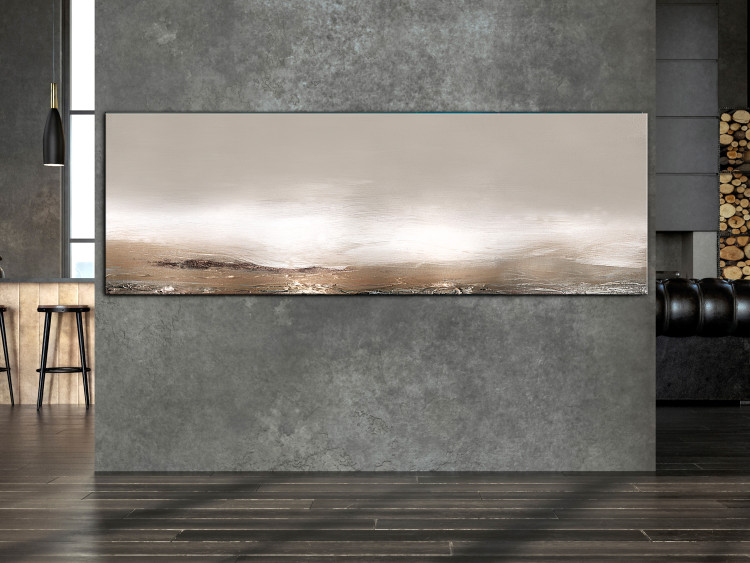 Canvas Beige Landscape (1-piece) - abstract coppery sunset 143813 additionalImage 3