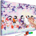 Paint by Number Kit Happy Tit - Birds on the Branch, Cherry Blossoms and Purple Spots 144613 additionalThumb 6