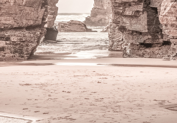 Canvas Print Rocks on the Beach (1-piece) - coastal cliff landscape shaped like a gate 145313 additionalImage 5
