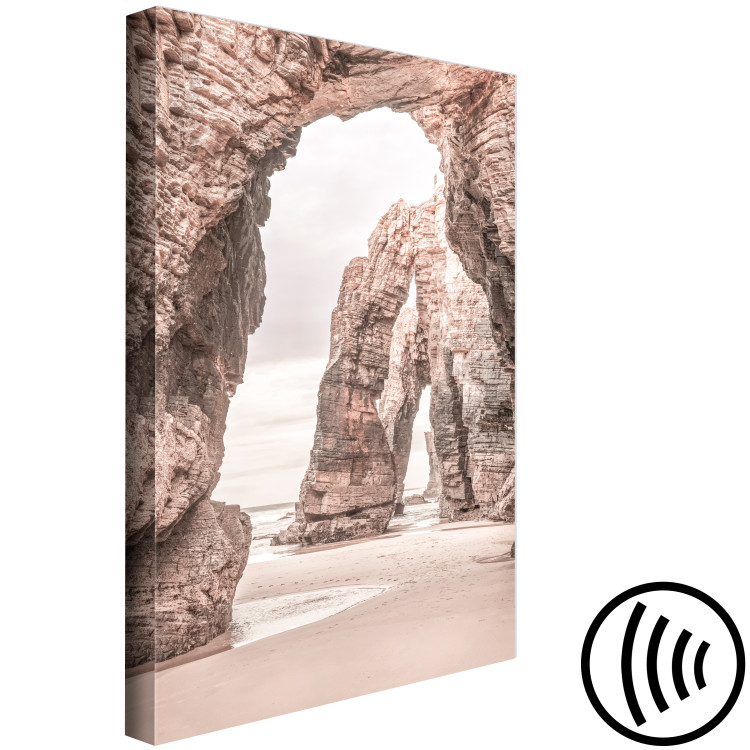Canvas Print Rocks on the Beach (1-piece) - coastal cliff landscape shaped like a gate 145313 additionalImage 6