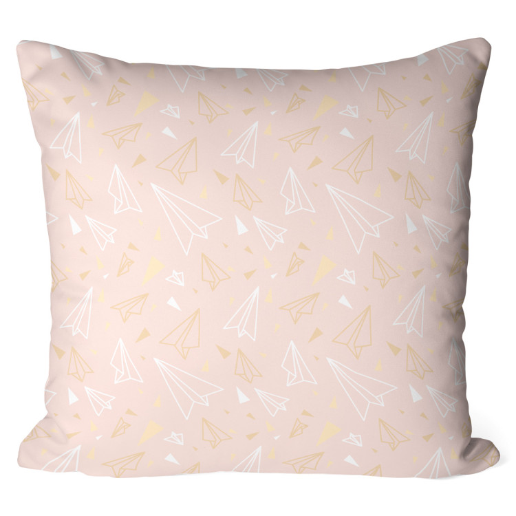 Decorative Microfiber Pillow The land of kites - a composition in subdued colours cushions 147013