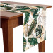 Table Runner Elegance of leaves - composition in shades of green and gold 147313