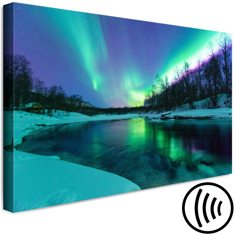 Canvas Print Aurora - Light Effects in the Midnight Night Sky 147713 additionalImage 6