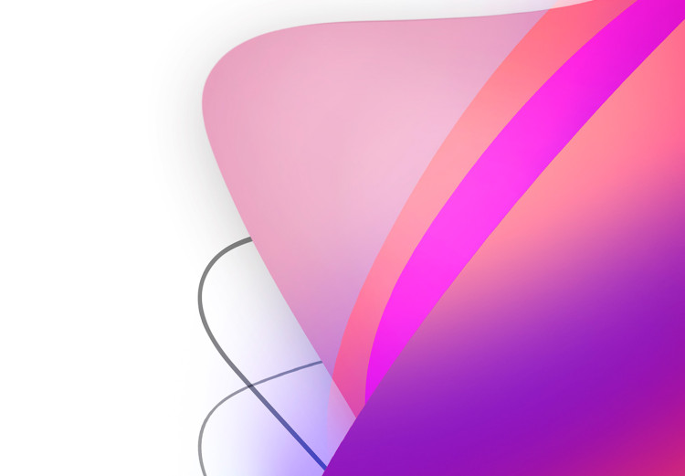 Poster Abstraction - Uneven Convex Shapes in Shades of Cobalt and Pink 149713 additionalImage 19