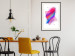 Poster Abstraction - Uneven Convex Shapes in Shades of Cobalt and Pink 149713 additionalThumb 3