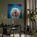Canvas Print AI Fredy the Poodle Dog - Joyful Animal in a Candy Frame - Square 150213 additionalThumb 3